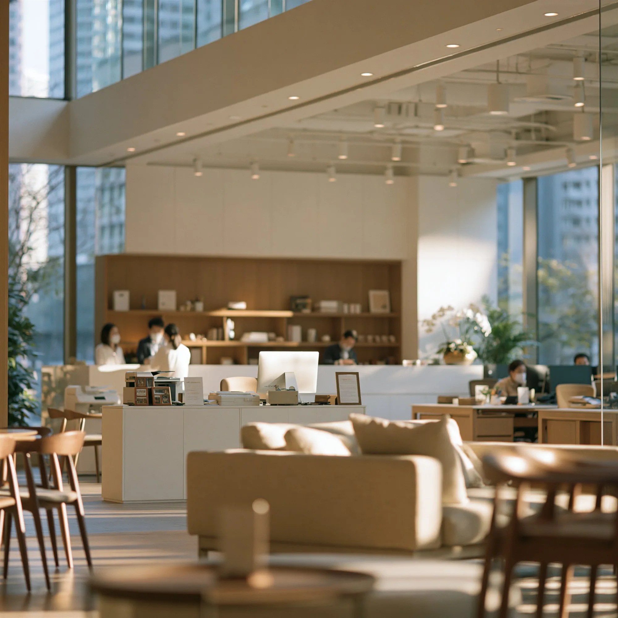 A modern Hong Kong office interior